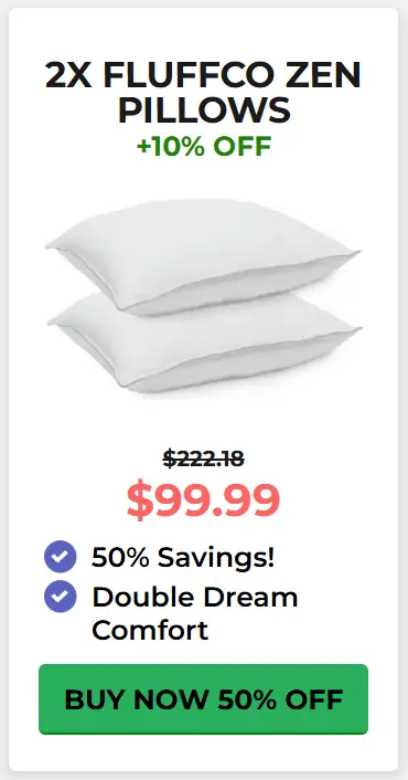 FluffCo Zen Pillow 13